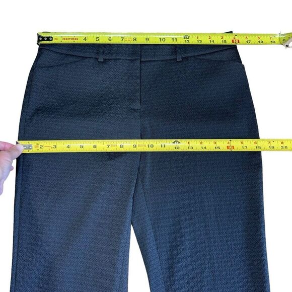 Lafayette 148 Dress Pants Downtown Black Textured Career Pants Stretch Trouser M - Picture 6 of 8